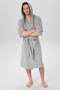 MY HOME, my home Unisex-Bademantel »Sanremo«, (1 St.), Taschen, Damen & Herren, 