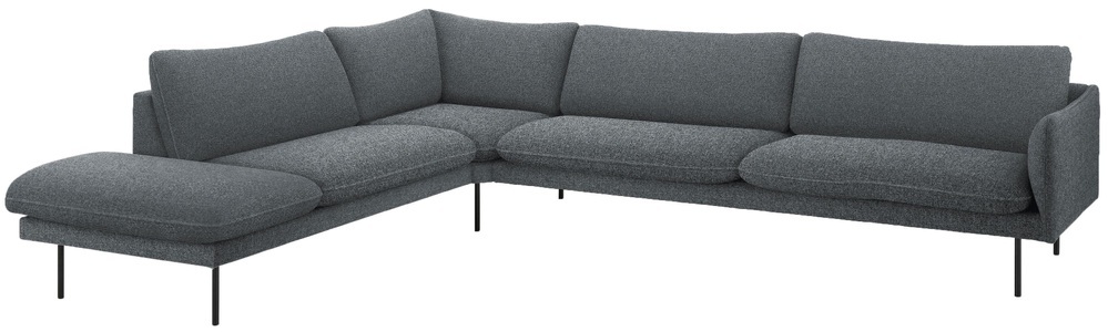 ANDAS, andas Ecksofa »Mavis«, mit Ottomane und losen Sitz- und Rückenkissen, skandinavischer Stil, 