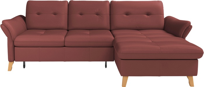 sit&more Ecksofa »Göteborg«, Sitztiefenverstellung und Federkern, wahlweise mit Bettfunktion