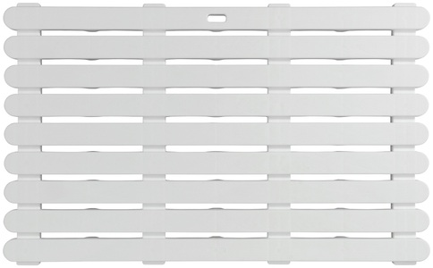 Wenko, Wenko - Badematte Indoor & Outdoor Weiß, 50 x 80 cm, WENKO Badematte, rutschhemmend beschichtet
