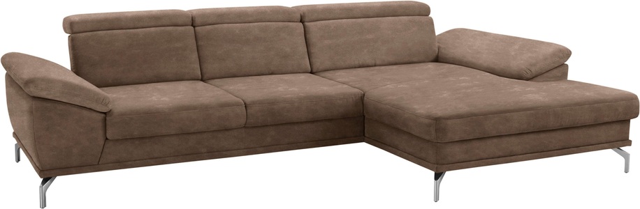 SIT&MORE, sit&more Ecksofa, sit&more Ecksofa »Scorpio L-Form«, inklusive Sitztiefenverstellung, wahlweise mit Kopfverstellung