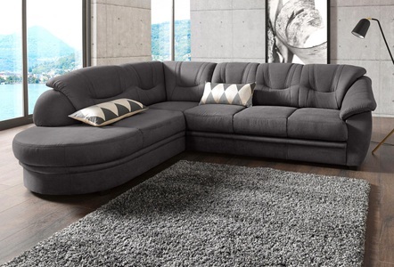 SIT&MORE, sit&more Ecksofa, sit&more Ecksofa »Savoni L-Form«, wahlweise mit Bettfunktion