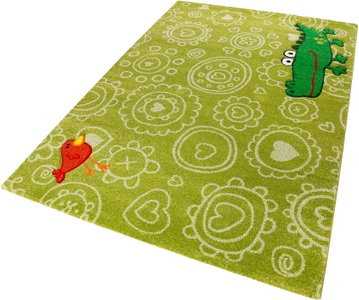 Sigikid, Kinderteppich, »Crocodile«, Sigikid, rechteckig, Höhe 13 mm, maschinell gewebt, Sigikid Kinderteppich »Crocodile«, rechteckig, 13 mm Höhe