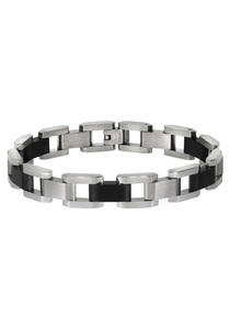 FIRETTI, Firetti Edelstahlarmband »Schwarze Elemente«, 