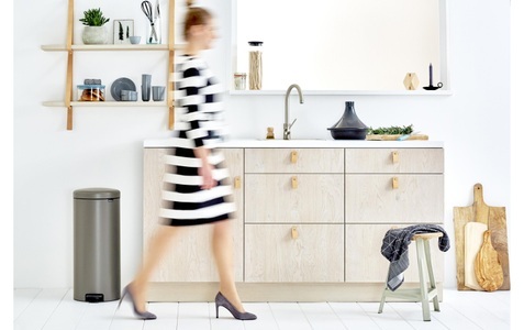 BRABANTIA, Brabantia Treteimer NewIcon Platinum, Brabantia Mülleimer »NewIcon 30 Liter«, 1 Behälter