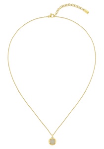 Boss, BOSS Kette mit Anhänger »MEDALLION, 1580298, 1580300, 1580383«, mit Glasstein, BOSS Kette mit Anhänger »Schmuck Edelstahl Halsschmuck Ankerkette MEDALLION«, mit Glasstein