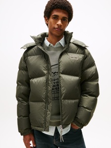 Tommy Jeans Steppjacke »ALASKA DOWN PUFFER«, mit Kapuze, Daunenjacke, Übergangsjacke Regular fit mit abnehmbarer Kapuze