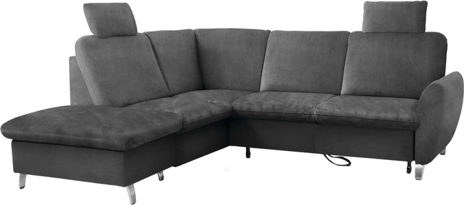 SIT&MORE, sit&more Ecksofa, sit&more Ecksofa »Daytona L-Form«, mit Federkern, zwei Kopfstützen und wahlweise mit Bettfunktion