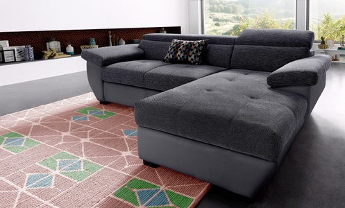 Cotta, COTTA Ecksofa, inklusive Kopfteilverstellung, wahlweise mit Bettfunktion + Bettkasten, SPESSARTTRAUM Daunenbettdecke »Exklusiv, Bettdecken für Sommer und Winter«, Füllung 100% Daunen, Klasse 1, Downpass zertifiziert, Bezug 100% Baumwolle, nachhaltig (Made in Green), Hausstauballergiker geeignet, (1 St.), 5 Wärmeklassen & 8 Grösse