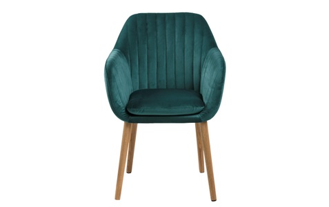 CONFORAMA, Stuhl EMILIA Samt Grün, AC Design Stuhl »Emilia Petrol«