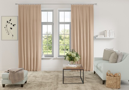 HOME AFFAIRE, Home affaire Vorhang »Parry«, blickdicht, monochrom, basic, Home affaire Vorhang »Parry«, (2 St.), 2-er Set, blickdicht, monochrom, basic, einfarbig, Bestseller
