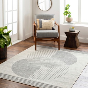 Surya, Surya Teppich »Geometric 2377«, rechteckig, Surya Teppich »MONTEVIDEO«, rechteckig, 10 mm Höhe, Skandi Design, Modern Boho Kurzflor Wohnzimmerteppich, Schlafzimmer
