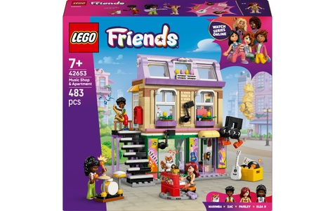 LEGO® - 42653 Musikladen & Wohnung, Multicolor
