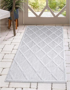 Carpet City, Carpet City Teppich »Santorini«, rechteckig, 5 mm Höhe, 3D-Effekt, für Wohnzimmer, Flur, Küche, Wintergarten, Balkon, Wetterfest & UV-beständig, Carpet City Teppich »In-& Outdoorteppich Santorini 457, 3D-Effekt, Raute-Look«, rechteckig, 5 mm Höhe, Wetterfest & UV-beständig für Terrasse, Balkon, Küche, Flur
