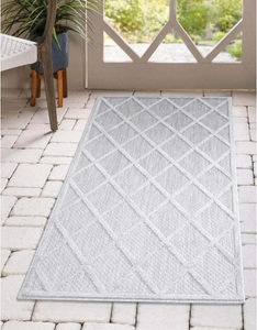 Carpet City, Carpet City Teppich »Santorini«, rechteckig, 5 mm Höhe, 3D-Effekt, für Wohnzimmer, Flur, Küche, Wintergarten, Balkon, Wetterfest & UV-beständig, Carpet City Teppich »In-& Outdoorteppich Santorini 457, 3D-Effekt, Raute-Look«, rechteckig, 5 mm Höhe, Wetterfest & UV-beständig für Terrasse, Balkon, Küche, Flur