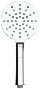 Wenko, WENKO Duschkopf Design ø 12 cm Handbrause, 