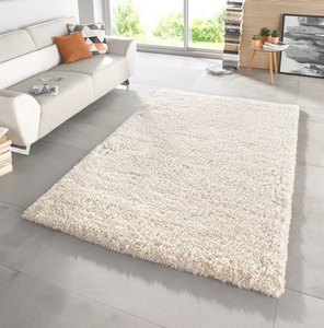 MINT RUGS, Hochflor-Teppich, »Venice«, MINT RUGS, rechteckig, Höhe 45 mm, HANSE Home Hochflor-Teppich »Venice« rechteckig 45 mm Höhe meliert, Shaggy, dichter Flor, Uni, robust, Langflor, Wohnzimmer