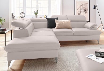Cotta, COTTA Ecksofa »Caluso«, inklusive Kopfteilverstellung, wahlweise mit Bettfunktion, COTTA Ecksofa »Caluso L-Form«, inklusive Kopfteilverstellung, wahlweise mit Bettfunktion