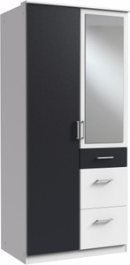 Wimex, home24 Drehtuerenschrank Julan I, Wimex Kleiderschrank »Click«, mit Spiegel
