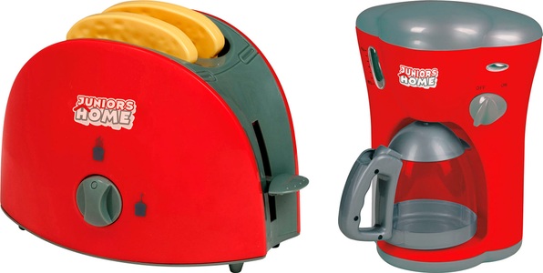 Happy People Kinder-Haushaltsset »Toaster und Kaffeemaschine« mit Licht- und Soundeffekt