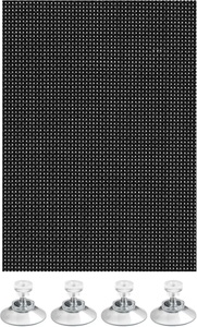 Gardinia, GARDINIA Sonnenschutz-Fensterfolie »Flexibler Sonnenschutz mit Saugnäpfe«, 1 St., transparent, Saugnäpfe, Blend- und Hitzeschutz, GARDINIA Sonnenschutz »schwarz«, halbtransparent, Saugnäpfe