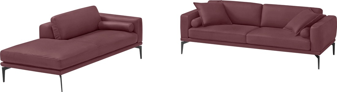Egoitaliano, Egoitaliano Polstergarnitur »Masu«, Höhe der Rückenkissen und Sitztiefe verstellbar, 3 Rollkissen, Egoitaliano Polstergarnitur »Masu, Design trifft sensationellen Sitzkomfort«, Höhe der Rückenkissen und Sitztiefe verstellbar, 3 Rollkissen