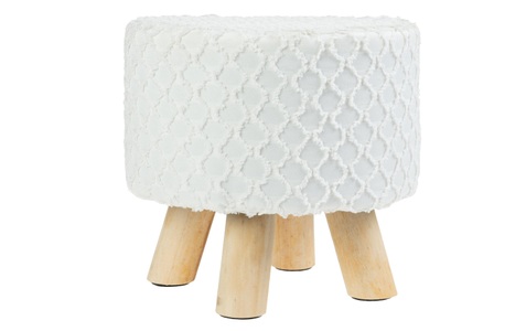 undefined, Sitzhocker mit Stoffbezug, 