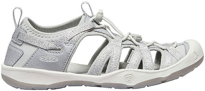 Keen, Keen Moxie Sandal Kinder-Sandale weiss, KEEN Mädchen Trekkingsandalen Y Moxie Sandal, Weiss, aus Polyester