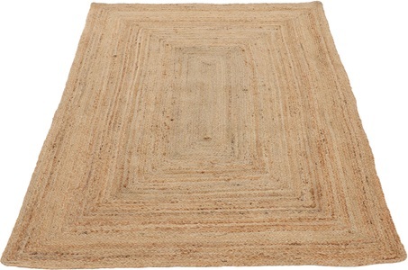 carpetfine Teppich »Nele«, rechteckig, 6 mm Höhe, Wendeteppich 100% Jute in rechteckig und quadratisch, Wohnzimmer