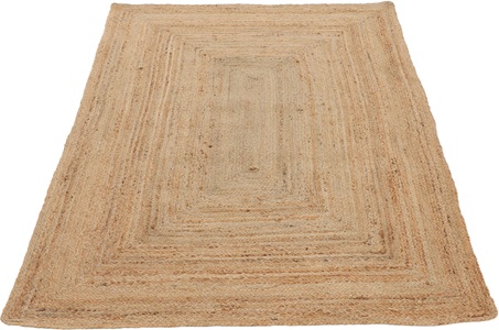 carpetfine, carpetfine Teppich »Nele«, rechteckig, 6 mm Höhe, Wendeteppich 100% Jute in rechteckig und quadratisch, Wohnzimmer, carpetfine Teppich »Nele Juteteppich Naturfaser«, rechteckig, 6 mm Höhe, geflochtener Wendeteppich aus 100% Jute, quadratisch und als Läufer