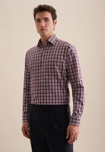 Seidensticker, seidensticker Flanellhemd »Regular«, Regular Langarm Button-Down-Kragen Karo, seidensticker Flanellhemd »Regular« Regular 1/1 Button-Down-Kragen Karo