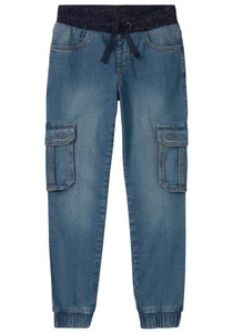 Arizona, Arizona Cargohose, Arizona Cargojeans », Stretch-Jeans für Jungen«, gerades Bein, mit Bindeband und Gummizug, normale Taille