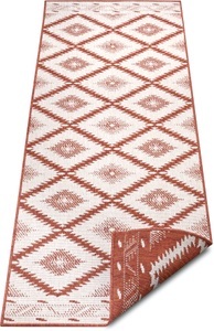 NORTHRUGS, NORTHRUGS Läufer »Malibu«, rechteckig, 5 mm Höhe, In-und Outdoor geeignet, Wohnzimmer, Balkon, Terrasse, Garten, Robust, Pflegeleicht, Flachgewebe, Wendbar, NORTHRUGS Teppich »Malibu Wendeteppich«, rechteckig, 5 mm Höhe, In-& Outdoor, Wetterfest, Balkon, Läufer, Wohnzimmer, Wasserfest
