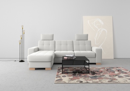 SIT&MORE, sit&more Ecksofa, wahlweise mit Bettfunktion und Bettkasten, sit&more Ecksofa »Quincy L-Form«, wahlweise mit Bettfunktion und Bettkasten