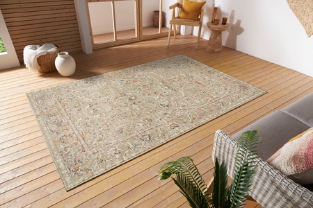 NOURISTAN, NOURISTAN Outdoorteppich »Sues«, rechteckig, 3 mm Höhe, In- und Outdoor, Faltbar und Waschmaschinenfest, geeignet für Fussbodenheizung, strapazierfähig, robust, pflegeleicht, ringsum gekettelt, kräftige Farben, NORTHRUGS Teppich »Sues«, rechteckig, 3 mm Höhe, In-& Outdoor, Läufer, Wetterfest, Balkon, Wohnzimmer, Orient