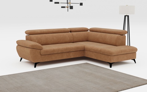 COTTA Ecksofa »Hudson L-Form«, mit Kopfteilverstellung, wahlweise mit Bettfunktion & Bettkasten