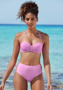 Venice Beach, Venice Beach Highwaist-Bikini-Hose »Anna«, mit seitlich gekreuzten Bändern, Venice Beach Highwaist-Bikini-Hose »Anna«, mit seitlich gekreuzten Bändern