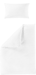 BIERBAUM Bettwäsche »4134«, Premium Mako-Satin Seersucker, 100 % Baumwolle, bügelfrei