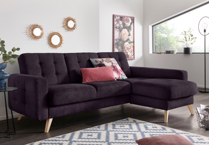 exxpo - sofa fashion, exxpo - sofa fashion Ecksofa, exxpo - sofa fashion Ecksofa »Nappa, kompakt und komfortabel, bequem, zeitloses Design, L-Form« tolle Detailverarbeitung, inkl. Bettfunktion und Bettkasten