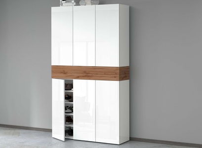 INOSIGN, INOSIGN Schuhschrank »Savona«, (1 St.), INOSIGN Schuhschrank »Savona«, Höhe 200cm, 12 Einlegeböden, 21 Fächer