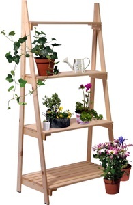 DOBAR, DOBAR Blumentreppe BxTxH: 75x39x146 cm, Kiefer, dobar Blumenständer »Blummentreppe«, BxTxH: 75x39x146 cm