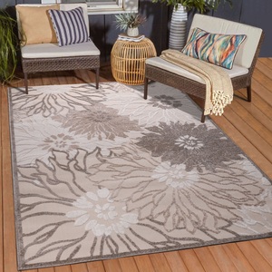 Sanat, Sanat Teppich »Floral 2«, rechteckig, 6 mm Höhe, In- und Outdoor geeignet, florales Design, Balkon, Terasse, Sanat Teppich »Floral 2 Outdoor«, rechteckig, 6 mm Höhe, In- und Outdoor geeignet, Blumen, Balkon, Terrasse, Aussenbereich