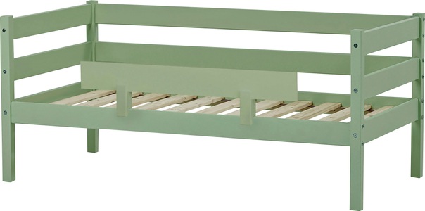 Hoppekids, Hoppekids Einzelbett »IDA-MARIE«, (Set), inklusive Matratze, wahlweise mit Absturzsicherung, Hoppekids Einzelbett »ECO Comfort Kinderbett, Kiefer Massivholz, Jugendbett inkl. Rollrost«, 70x160 cm, wahlweise in verschieden Farben/ Matratze/ Absturzsicherung