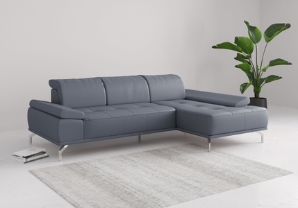 Places of Style Ecksofa »Caluna«, Inkl.Sitztiefenverstellung, wahlweise mit Kopf- und Armteilverstellung