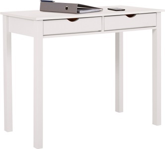 MY HOME, my home Schreibtisch »Gava«, aus massiven Kiefernholz, mit Griffmulden und praktische Stauraummöglichkeiten, in unterschiedlichen Farbvarianten, Breite 100 cm, INOSIGN Schreibtisch »Gava« Kiefernholz, Griffmulden, unterschiedliche Farbvarianten, Breite 100cm