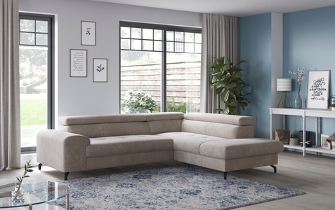 COTTA Ecksofa »Aura L-Form«, mit Schlaffunktion, Bettkasten und Kopfteilverstellung