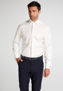 Eterna, Eterna Langarm Hemd »MODERN FIT«, MODERN FIT Cover Shirt in beige unifarben