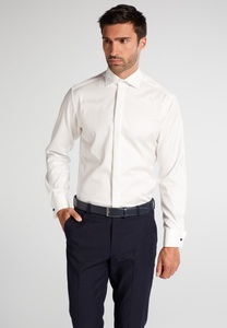 Eterna, Eterna Langarm Hemd »MODERN FIT«, MODERN FIT Cover Shirt in beige unifarben