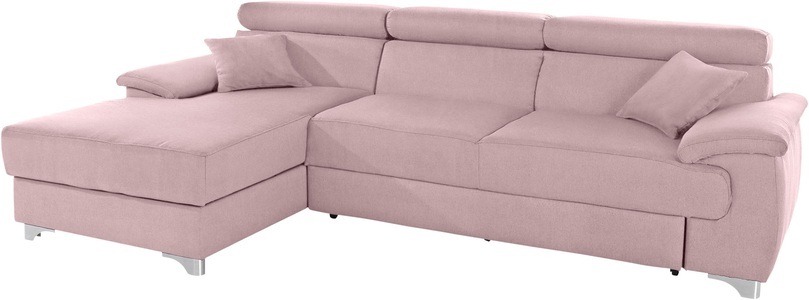 DOMO collection, DOMO collection Ecksofa, DOMO collection Ecksofa »Mira L-Form«, wahlweise mit Bettfunktion und Bettkasten