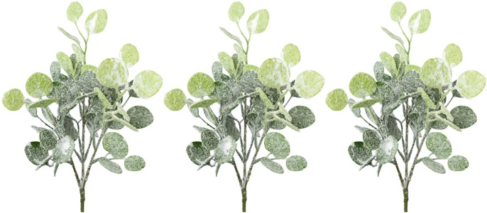 Creativ green, Creativ green Winterliche Kunstpflanze »Weihnachtsdeko«, (3 St.), Zweige mit künstlichem Schnee bedeckt, 3er-Set, 